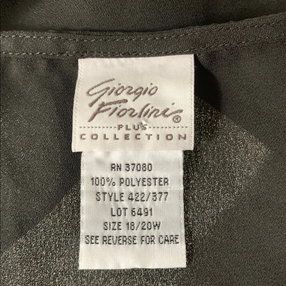 * Giorgio Fiorline women’s plus 1X sheer tank top - Picture 8 of 9